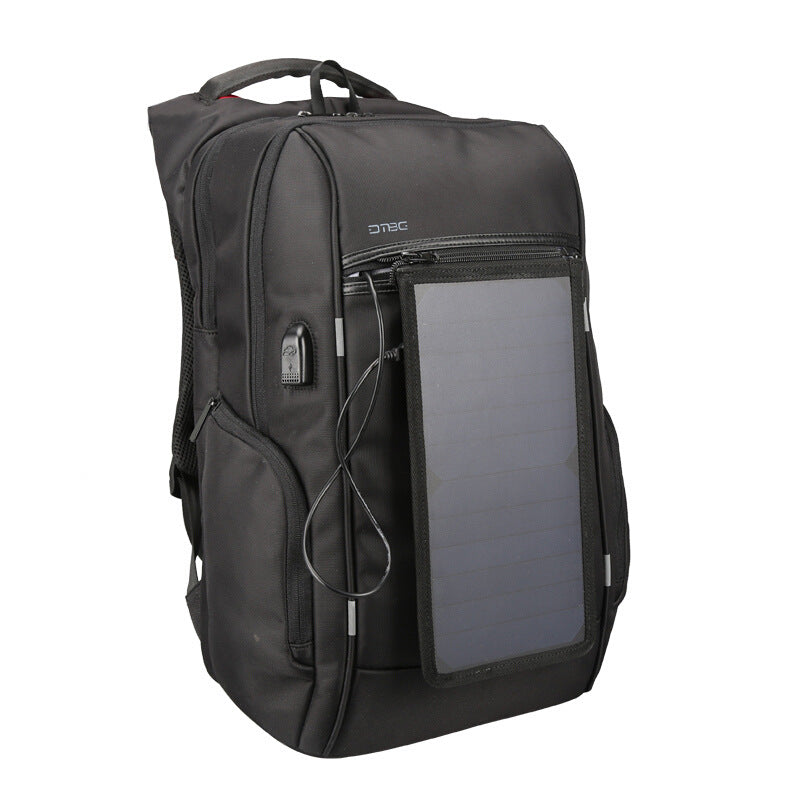 Solar USB rechargeable backpack