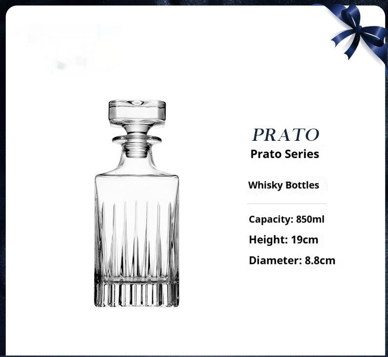 Handmade Engraved Whiskey Bottle Crystal Wine Bottle