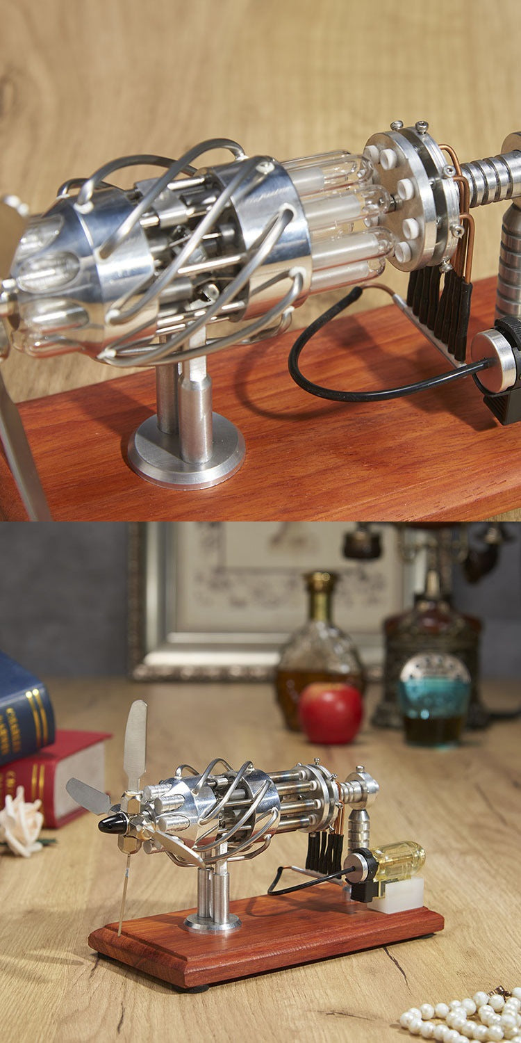 Self-circulating Magnetic Power Generator Stirling Mini Generator Model