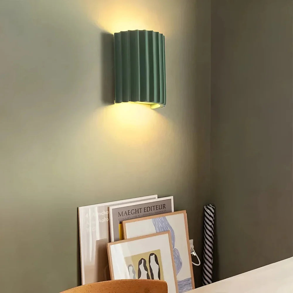 Minimalist Wall Lamp Macaron Resin