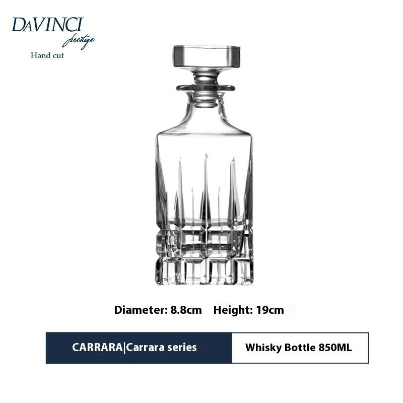 Handmade Engraved Whiskey Bottle Crystal Wine Bottle