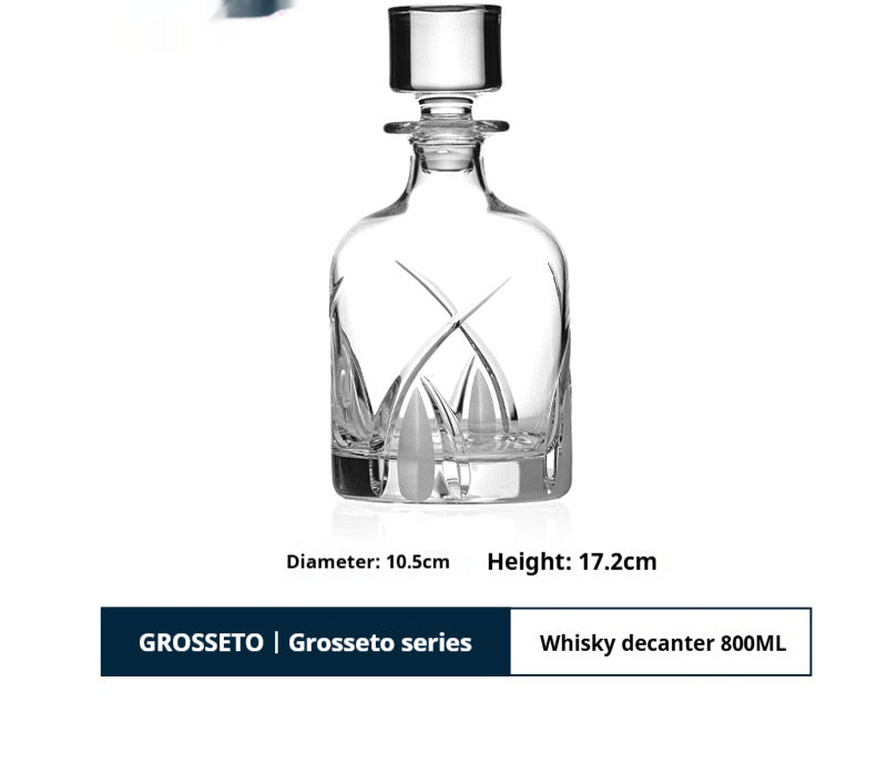 Handmade Engraved Whiskey Bottle Crystal Wine Bottle