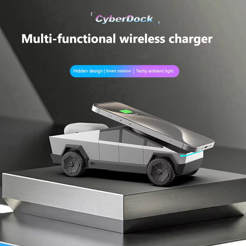 CyberDock 3-in-1 Wireless Charging Station