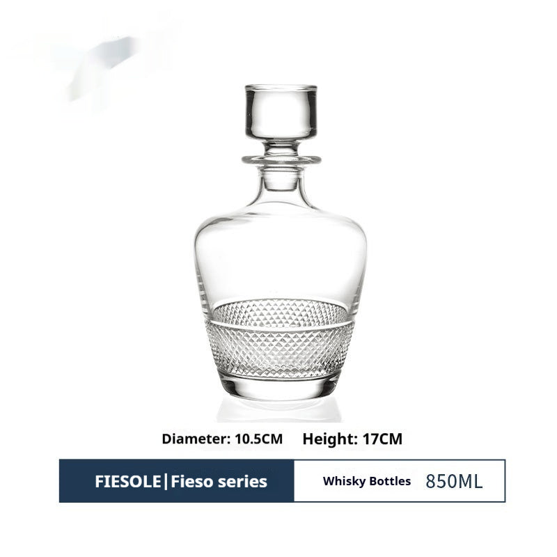 Handmade Engraved Whiskey Bottle Crystal Wine Bottle