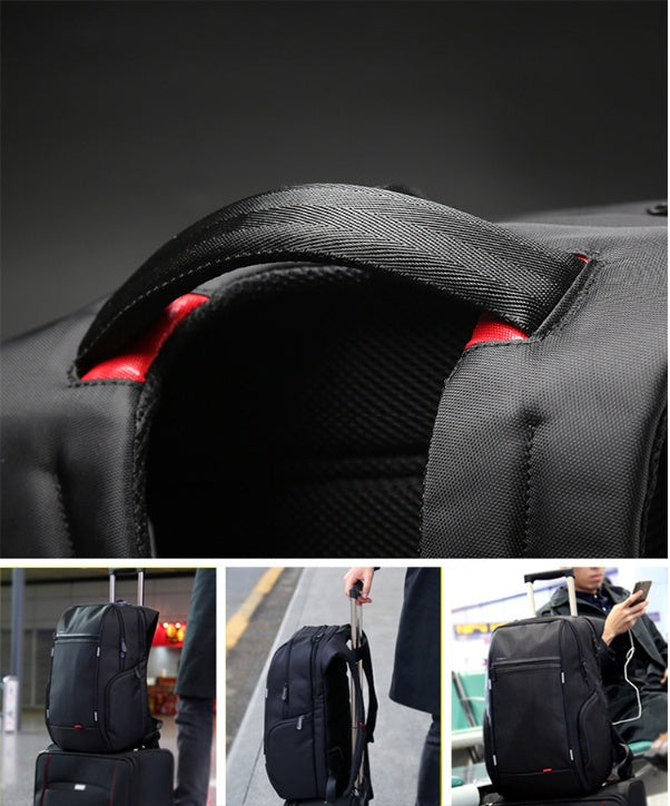 Solar USB rechargeable backpack