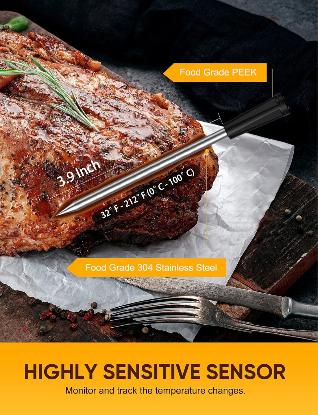 Wireless Digital Meat Thermometer Regular