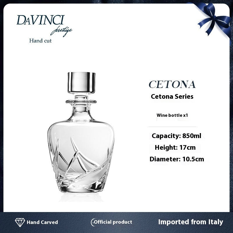 Handmade Engraved Whiskey Bottle Crystal Wine Bottle