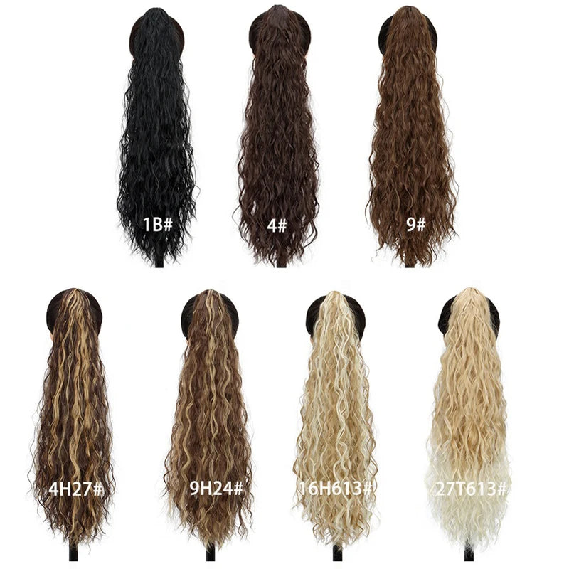 Transform thin or short hair into a voluminous, flowing ponytail instantly