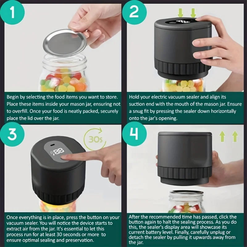 Mason Jar Vacuum Sealer Kit