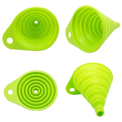 Silicone Foldable Collapsible Funnel Hopper