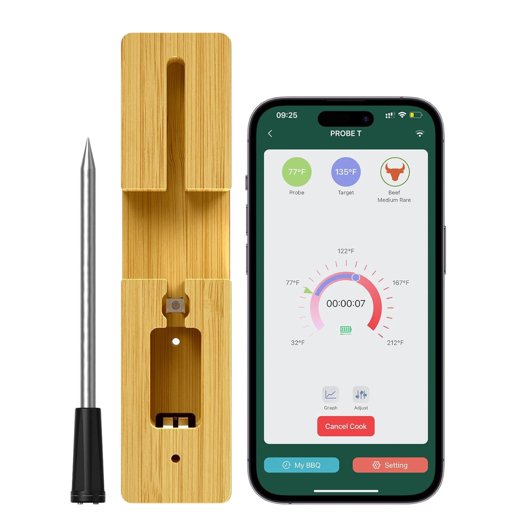 Wireless Digital Meat Thermometer Regular